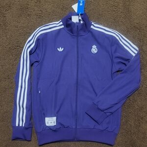 Real Madrid Terrace Icons Adidas Medium Track Jacket 2025 Football Soccer JF2582